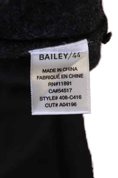Bailey 44, Women Pullover Sweater Black Merino Nylon Long Sleeve Size M