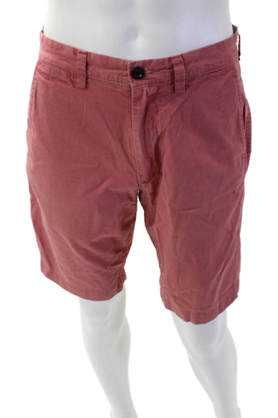 J Crew Mens Chino Red Shorts 100% Cotton Size 30