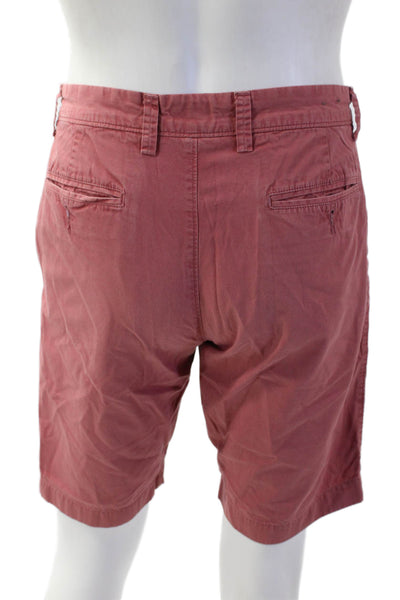 J Crew Mens Chino Red Shorts 100% Cotton Size 30