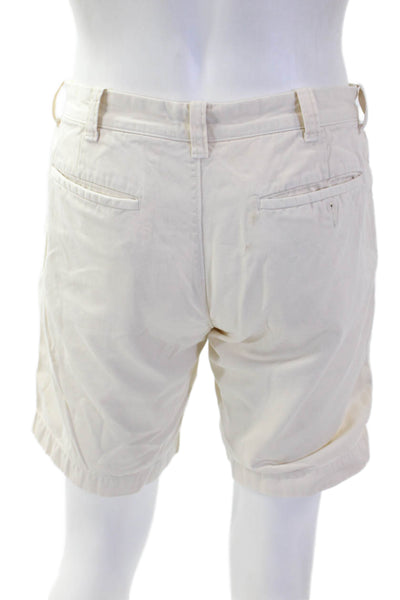J Crew Mens Chino Shorts Beige 100% Cotton Button Size 30