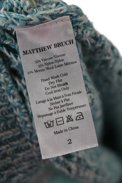 Matthew Bruch Women Light Blue Mini Skirt Size S