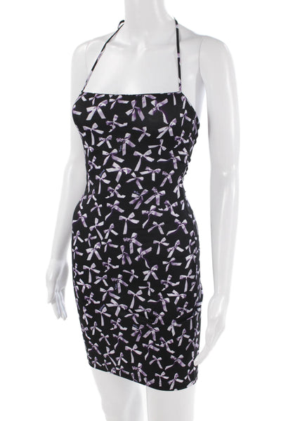 Marcia Women Bodycon Mini Dress Black Sleeveless Size XS