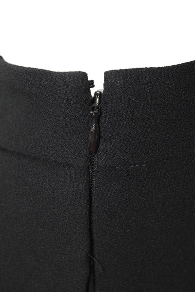 Sezane Women Black Dress Pants Button Acetate Viscose Size 6
