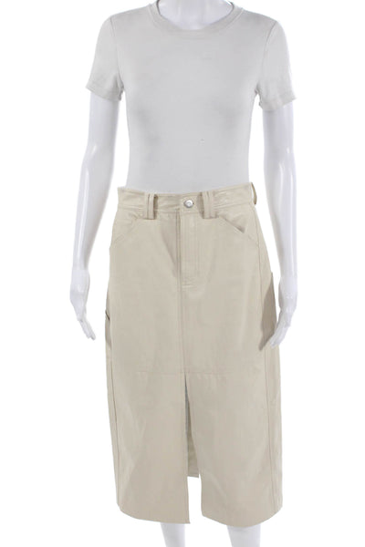 ALC Women Cargo Skirt Beige Knee Length Size 4