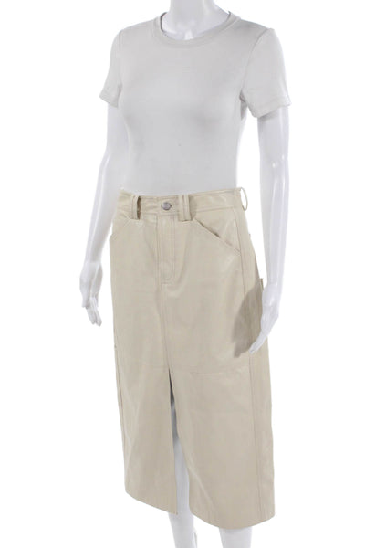 ALC Women Cargo Skirt Beige Knee Length Size 4