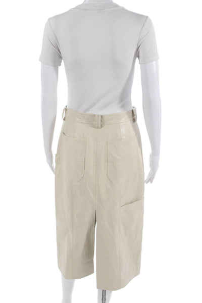 ALC Women Cargo Skirt Beige Knee Length Size 4