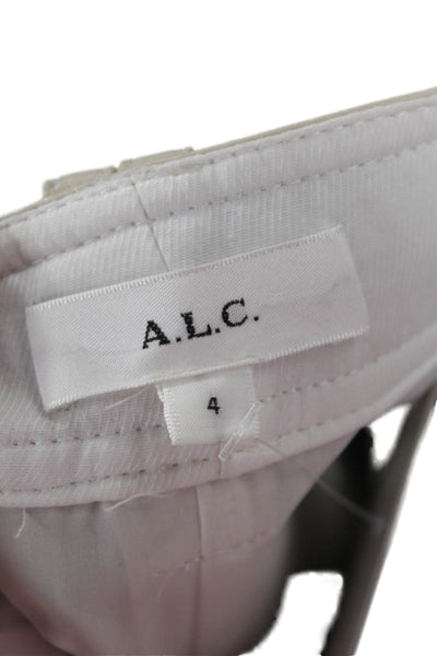 ALC Women Cargo Skirt Beige Knee Length Size 4