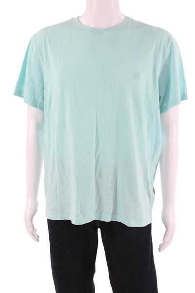Vilebrequin Mens Light Blue Cotton Beach Short Sleeve T-Shirt Size 2XL