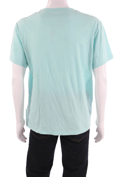 Vilebrequin Mens Light Blue Cotton Beach Short Sleeve T-Shirt Size 2XL