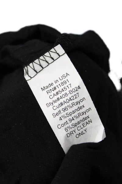Bailey 44 Women Black Striped Jersey T-Shirt Long Sleeve Size XS