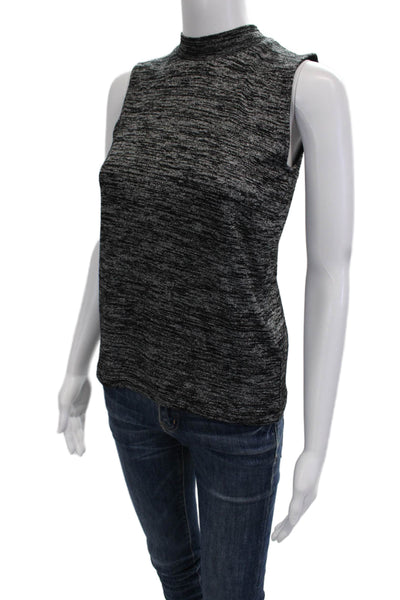 Rag & Bone Jean Womens Dark Gray Mock Neck Sleeveless Basic Tank Size XS Petite
