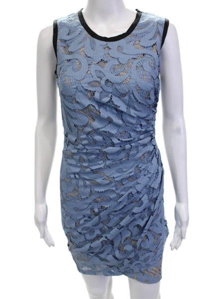 Sea New York Women Black Bodycon Sheath Dress Sleeveless Round Neck Size 0