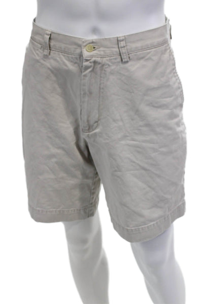 Polo Ralph Lauren Men Chino Shorts Beige Cotton Button Size 34