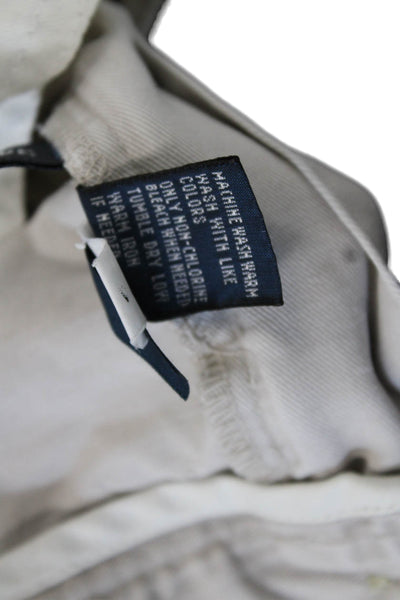 Polo Ralph Lauren Men Chino Shorts Beige Cotton Button Size 34