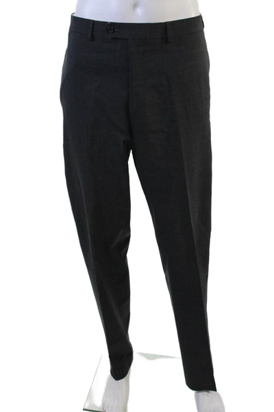 Lauren Ralph Lauren Men Dress Pants Dark Gray 100% Wool Button Size 34