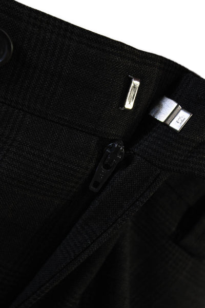Lauren Ralph Lauren Men Black Wool Check Dress Pants Size 34