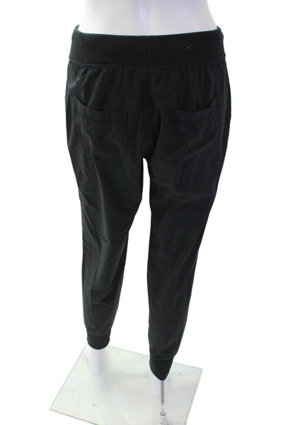 Athleta Womens Elastic Waist Straight Leg Joggers Black Size 4