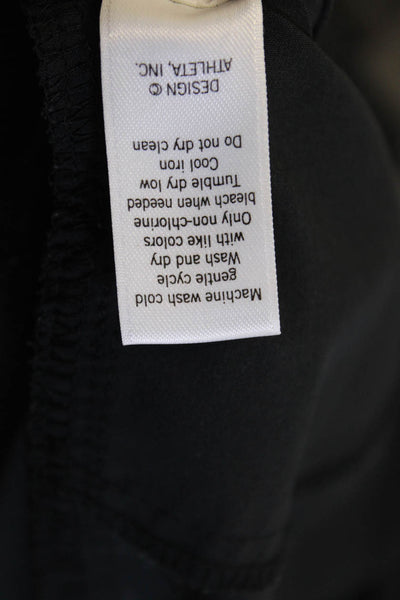 Athleta Womens Elastic Waist Straight Leg Joggers Black Size 4