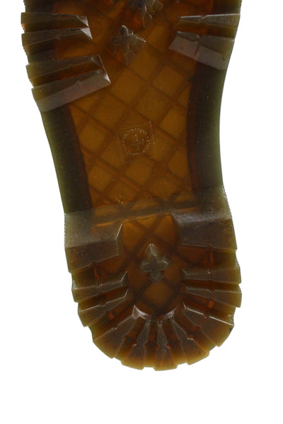 Dr. Martens Womens Lace Up Block Heel Combat Ankle Boots White Size 7