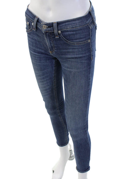 Rag & Bone Women Dark Blue Ankle Skinny Jeans Size 26