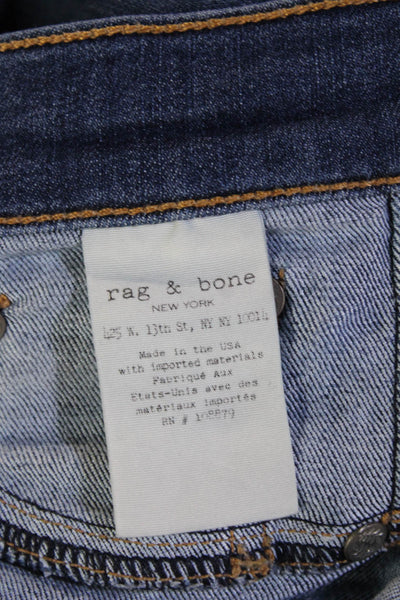 Rag & Bone Women Dark Blue Ankle Skinny Jeans Size 26