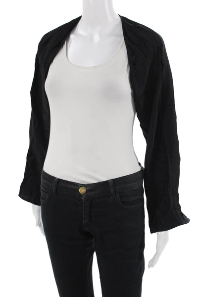 L'Agence Women Dark Gray Straight Jeans Cotton Blend Button Size S