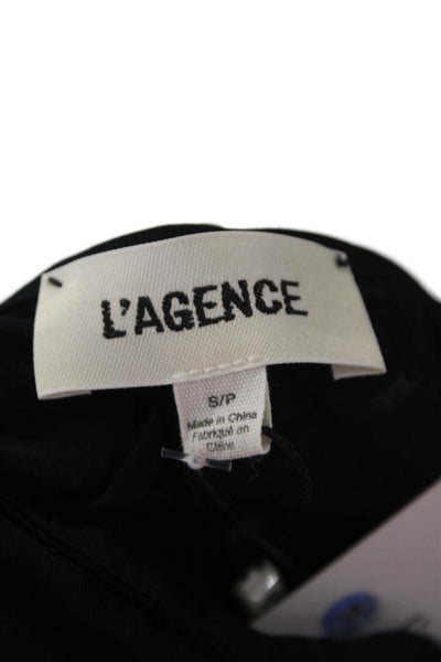 L'Agence Women Dark Gray Straight Jeans Cotton Blend Button Size S