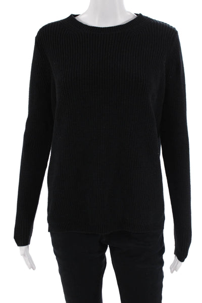 525 America Unisex Black 100% Cotton Crew Neck Pullover Sweater Size XS