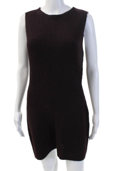 Theyskens Theory Women Jumpsuit Sleeveless Scoop Neck Knee-Length Black Size M