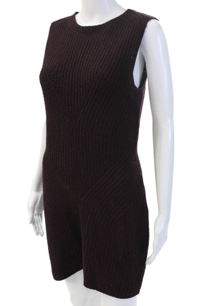 Theyskens Theory Women Jumpsuit Sleeveless Scoop Neck Knee-Length Black Size M