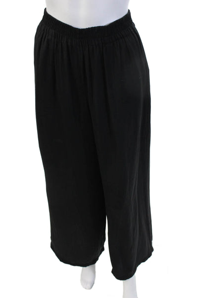 Zara Women Black Sweatpants 100% Polyester Size XS