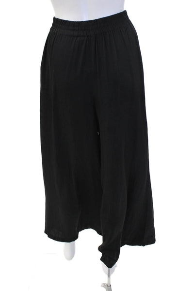 Zara Women Black Sweatpants 100% Polyester Size XS