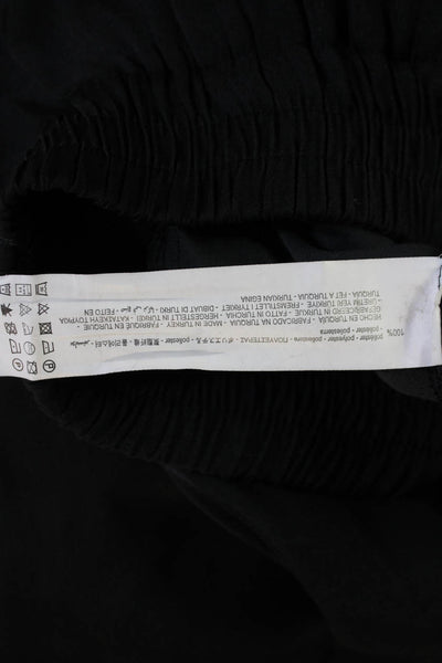 Zara Women Black Sweatpants 100% Polyester Size XS