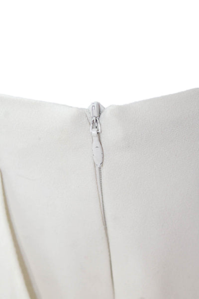 Trina Turk Unisex White Polyester Designer Shorts Size 2