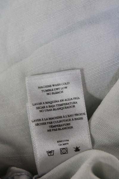 Rails Womens Light Blue Collared Button-Up Lyocell Blouse Long Sleeve Size S