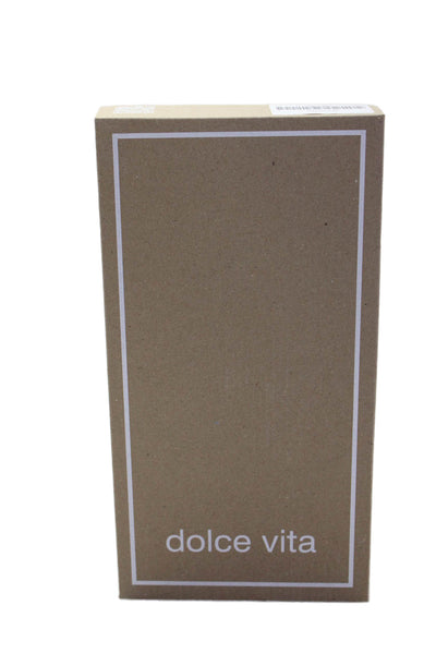 Dolce Vita Womens Metallic Leather Strappy Slide Sandals Silver Size 8