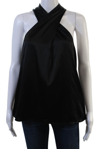 Generation Love Women Silk Sleeveless Tank Black Size M
