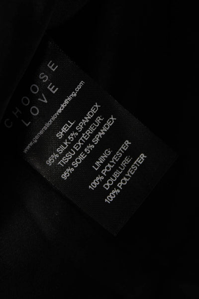 Generation Love Women Silk Sleeveless Tank Black Size M
