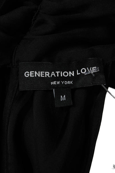 Generation Love Women Silk Sleeveless Tank Black Size M