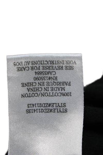 Z Supply Womens Solid Black Cotton Tank Maxi Dress Crew Neck Size XS