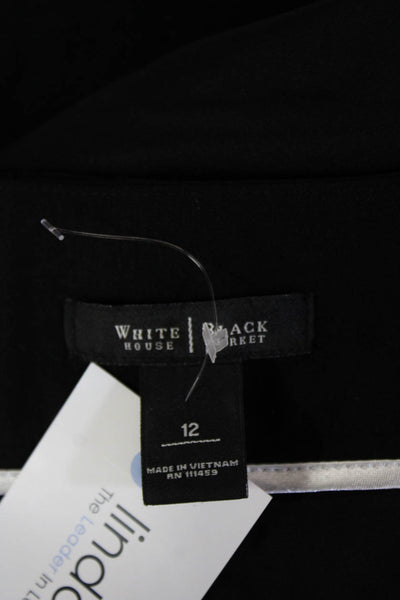 White House Black Market, Women Straight Pencil Skirt Black Size 12