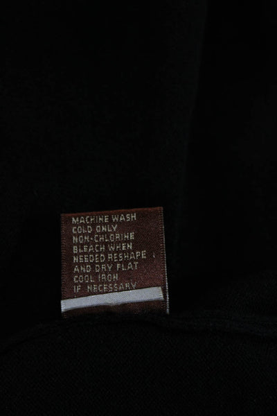 525 America Womens Sweater Dress Black Long Sleeve Button Size L