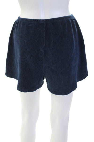 Asher Unisex Sweat Shorts Dark Blue Size S
