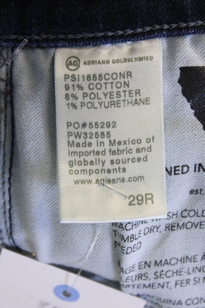 Adriano Goldschmied Women Ankle Skinny Jeans Dark Blue Size 29