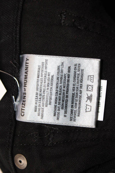 Citizens of Humanity Women Ankle Skinny Black Jeans Size 28