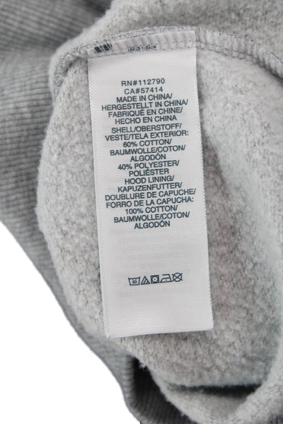 True Religion Unisex Full-Zip Hoodie Gray Rayon Cotton Size M