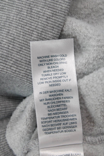 True Religion Unisex Full-Zip Hoodie Gray Rayon Cotton Size M