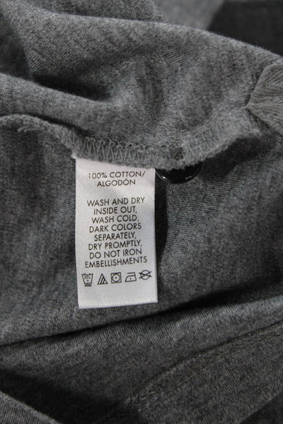 CK Calvin Klein  Mens Cotton Collared Short Sleeve Polo Shirt Gray Size M