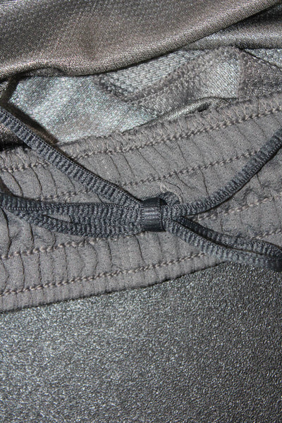 Under Armour, Mens Dark Gray Sweat Shorts Drawstring Nylon Blend Sports Size L