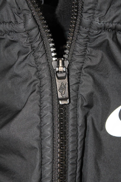 Nike Unisex Kids Hooded Two Pocket Zip Up Jacket Black Size XL